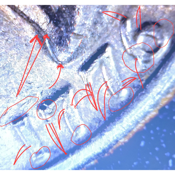READ Bicentennial Quarter 1976D Double Die Double Ear Crack Die Clash Error Coin - Picture 5 of 12